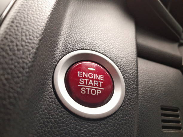 istock Close up photo of power start car engine. 1430579579