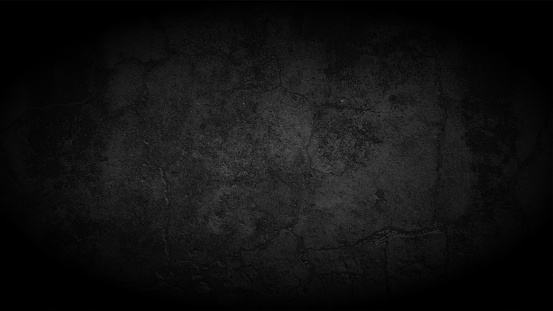 Horizontal vector illustration of a dark grey or black colored textured effect rough uneven pattern backgrounds. Apt for use as wallpaper, design templates. Messy dirty design, matte finish backdrop with copy space for text. There is no text and no people.