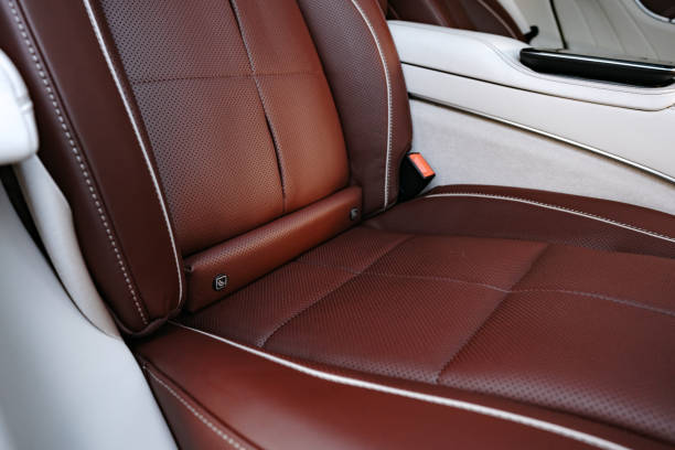 istock Interior of prestige modern car with leather seats 1430588544