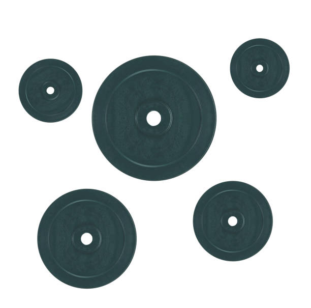 istock Disks for dumbbells isolated 1430591050