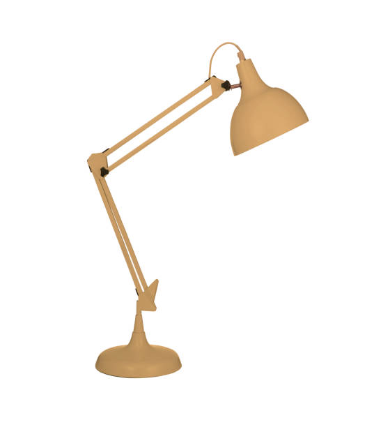 istock Yellow desk lamp isolated on white 1430595957