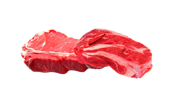 istock raw meats isolated on white background 1430595995