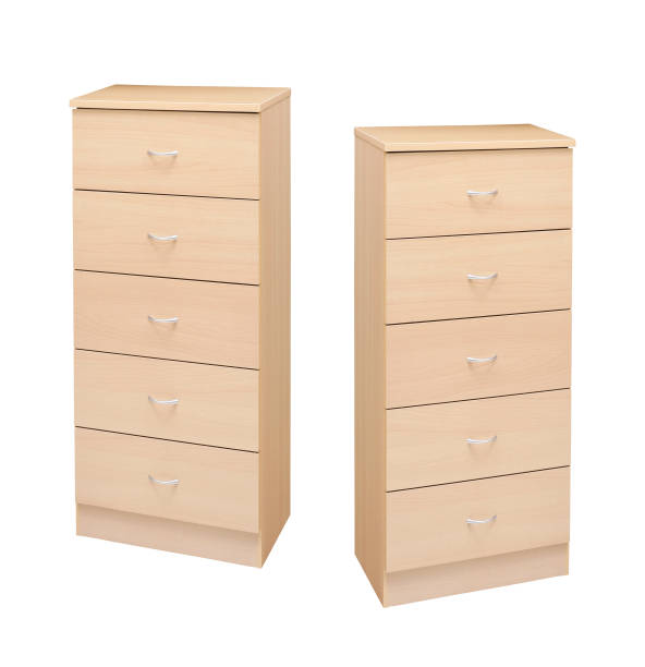 istock Wooden kitchen drawers isolated on white background 1430596581