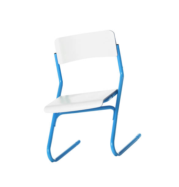 istock Wooden school chair, isolated on white 1430602696