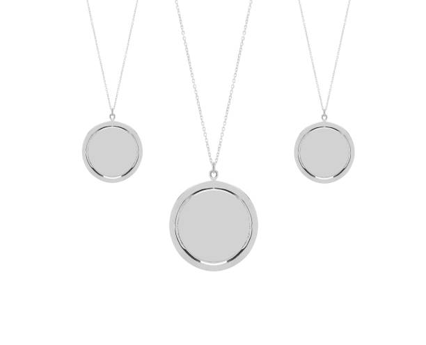 istock Vintage metal pendants isolated on white background 1430603415