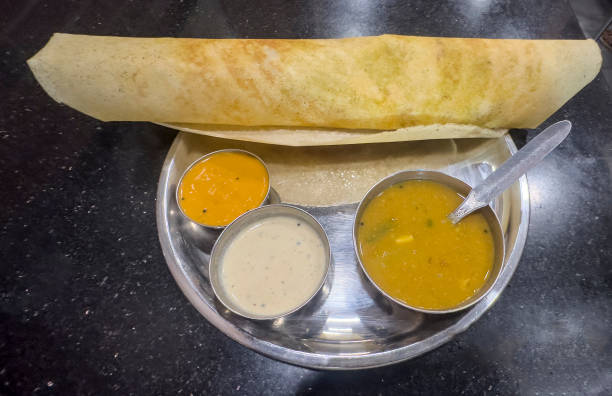 masala dosa in plate food image