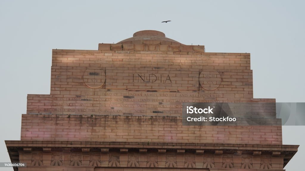 India Gate Top View Images Stock Photo - Download Image Now - Ancient