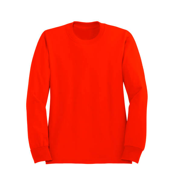 istock Red sweater isolated on white background 1430606957