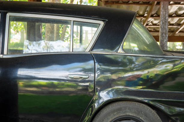 istock Side view of a classic car 1430608875