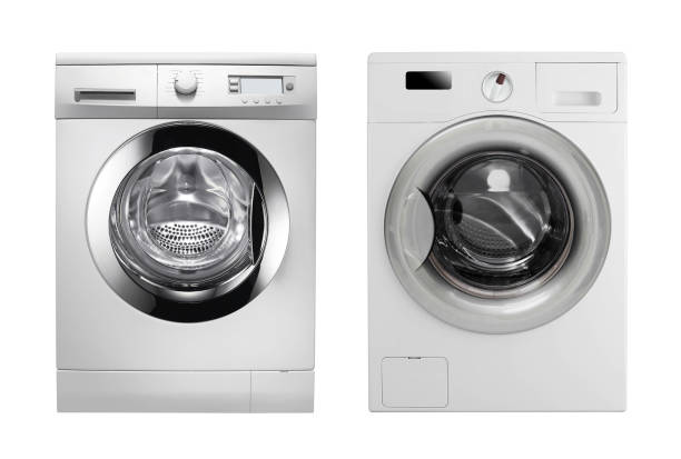 istock Washing machines isolated on white background 1430610623