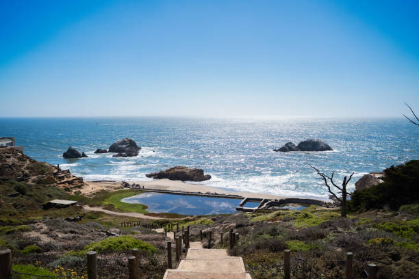 View of Sutro Baths at Lands end lookout