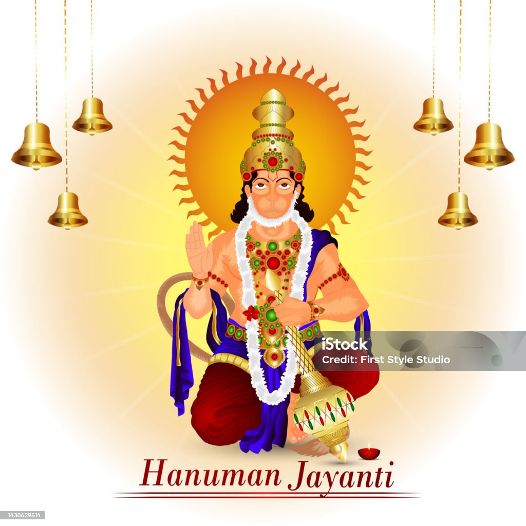 Creative Illustration Of Lord Hanuman And Background Stock ...