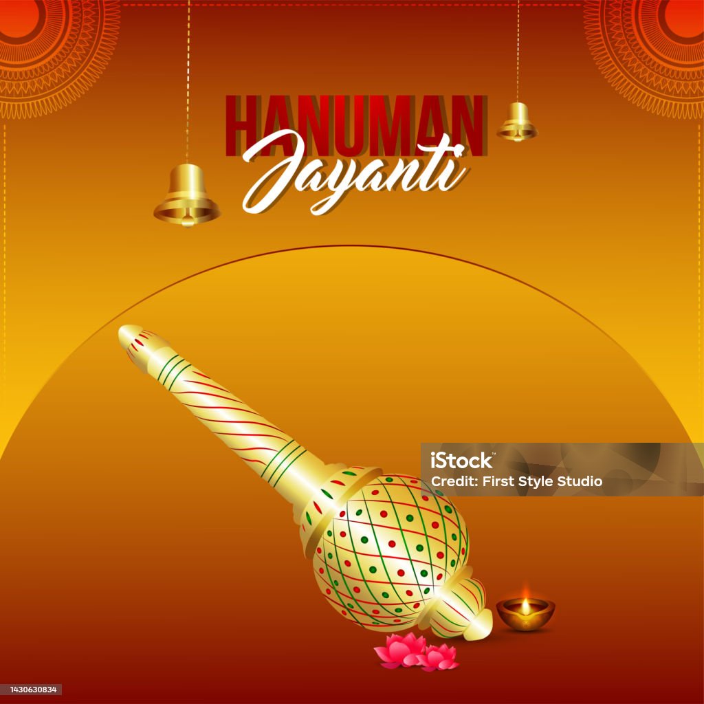 Creative Illustration Of Happy Hanuman Jayanti Celebration ...