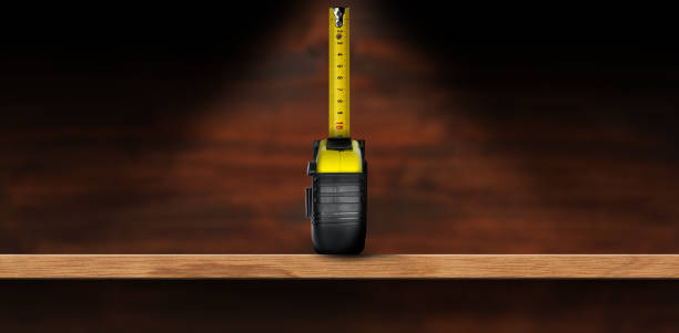 istock A Tape Measure on a Wooden Workbench - Meter 1430643318