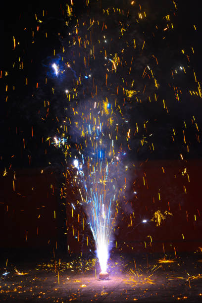 istock Fireworks on diwali festival in India 1430660401