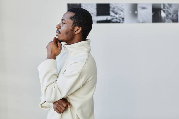 istock Minimal Portrait Of Black Art Expert 1430662521