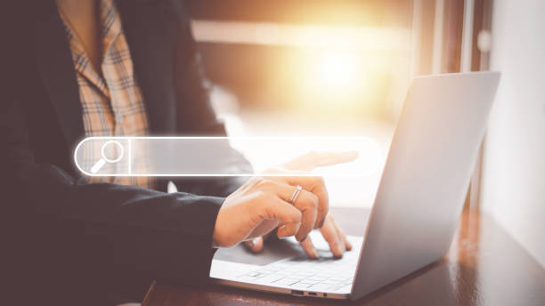 istock The concept of using technology to search engine optimizationfor information business woman using laptop to find online shopping information and other information for use in marketing 1430664206