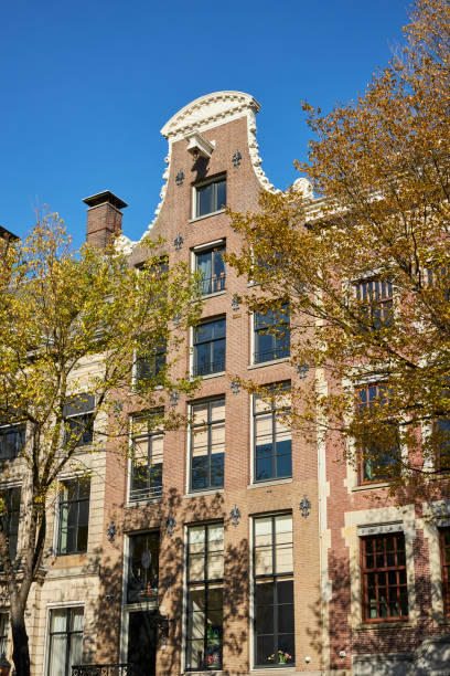 istock City canal house facade in Amsterdam 1430671674