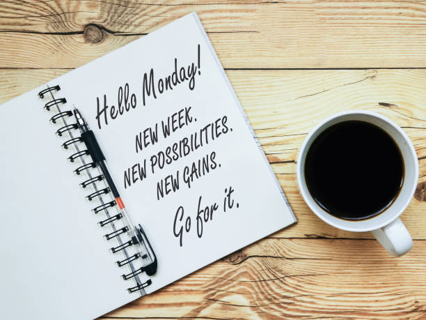 istock Hello Monday. New week. New possibilities. New gains. Go for it. 1430682270
