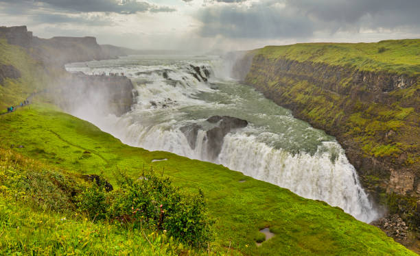 istock Overview of Waterfall Gullfoss in Iceland 1430682747