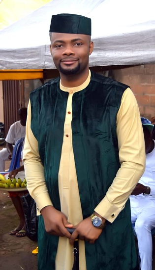 African Groom in African Dress