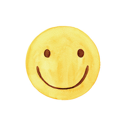 istock Watercolor Smiling face 1430697658