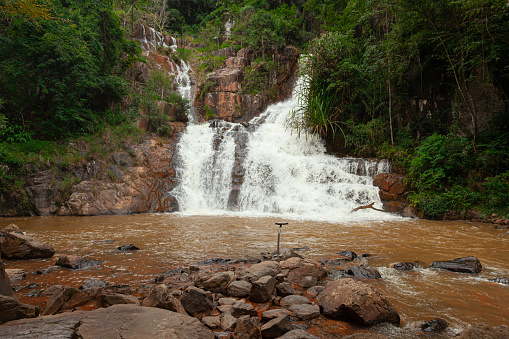 The peaceful beauty of Datanla Waterfall in Da Lat Vietnam.