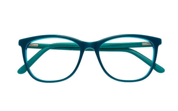 istock Eyeglass frames, lenses, various colors, both metal and plastic, on a beautiful colored background. 1430727595