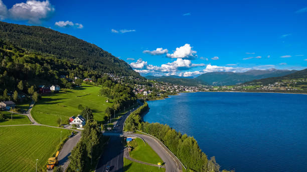 Voss is a municipality and a traditional district in Vestland county, Norway. stock photo