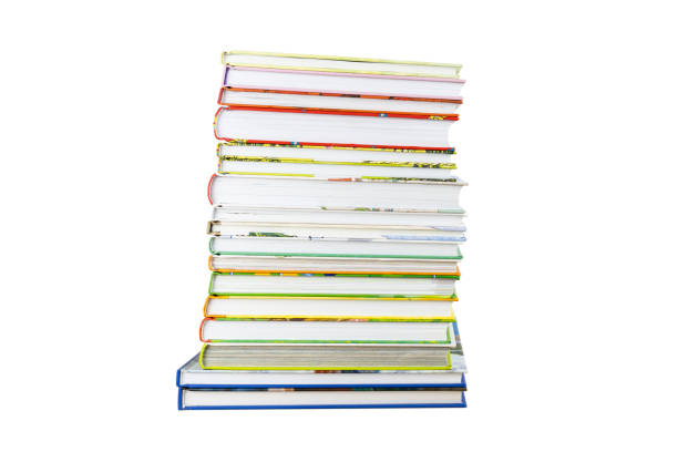 istock Stack of children books isolated on white background. 1430731616