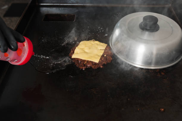istock Ultra Smash Burger, Real fast food photos 1430734624