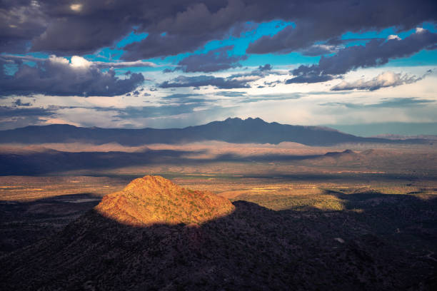 istock Four Peaks at sunset with shadows from McDowell mountains in foreground 1430735017