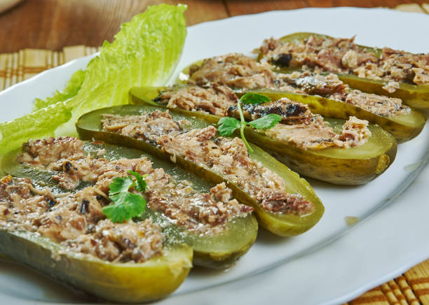 istock Tuna Salad Pickle Boats 1430737428