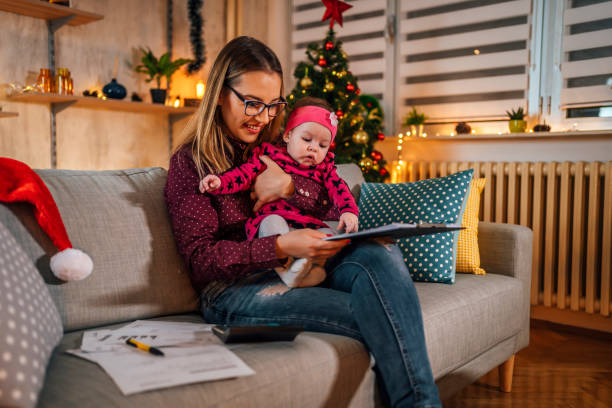 istock Mother doing finances at home 1430740688