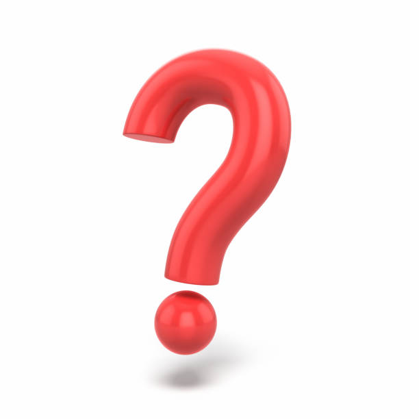 istock Qestion mark Red color white background clipping path 1430748954