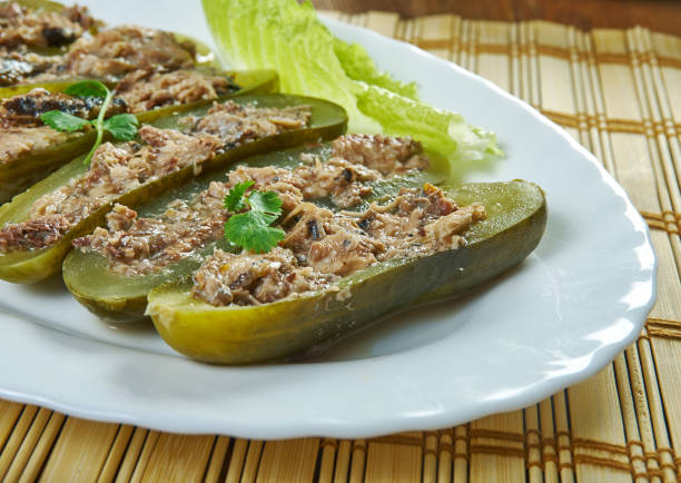 istock Tuna Salad Pickle Boats 1430751360