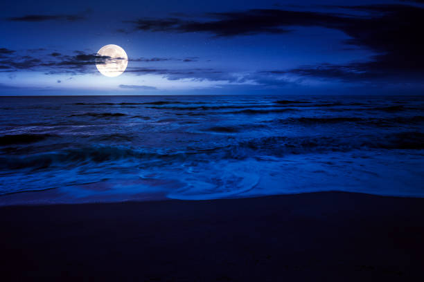 istock calm sea scenery at night 1430754791
