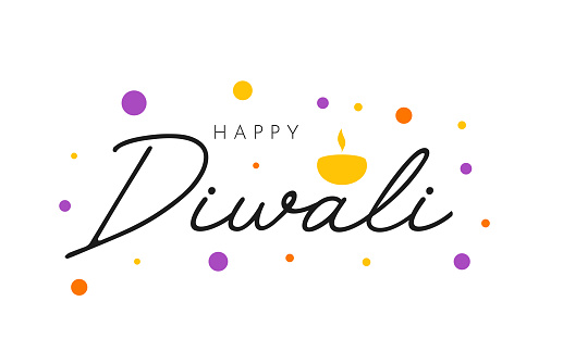 Happy Diwali  poster, card, background. Vector illustration. EPS10