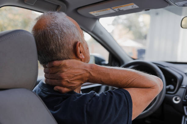 istock Middle-aged man with neck pain 1430762258