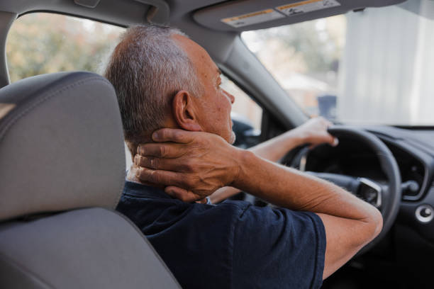 istock Middle-aged man with neck pain 1430762294