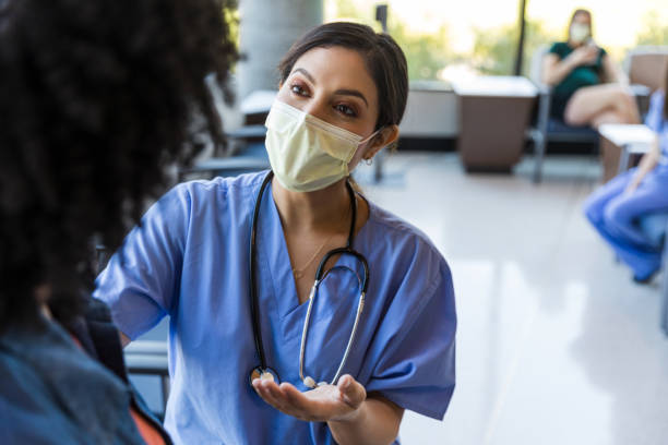 istock Nurse gives an encouraging update 1430765925