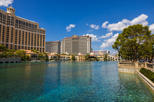 In July 2019, Bellagio and Caesars Palace were among the most famous hotels in Las Vegas.