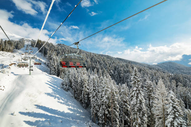 istock Chairlift at a ski resort 1430773032