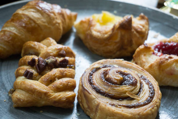 istock Baked pastries for breakfast in hotel UK 1430776281