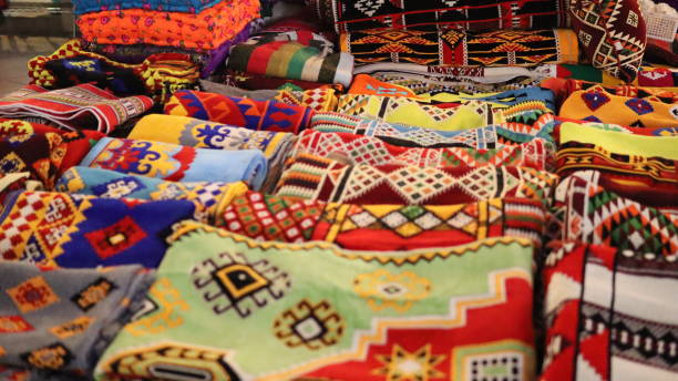 istock Traditional Arabic Carpet at Souq Waqif Doha 1430780302