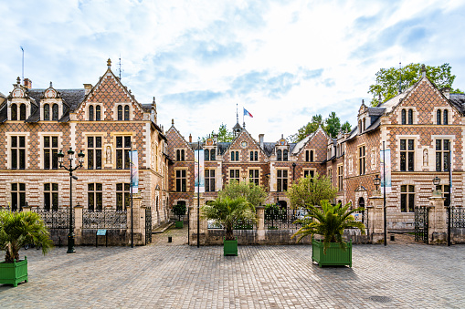 Orleans, France - June 2018: The Renaissance-style Hotel Groslot, built between 1530 and 1550 as a private mansion for lawyer and bailiff Jacques Groslot, became Orleans city hall during the Revolution