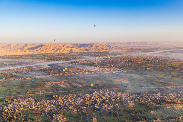 istock View from a hot air balloon in Luxor. 1430789623