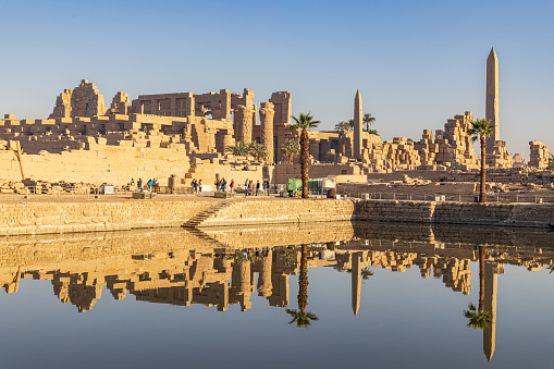Details of Philae temple in Aswan Upper Egypt