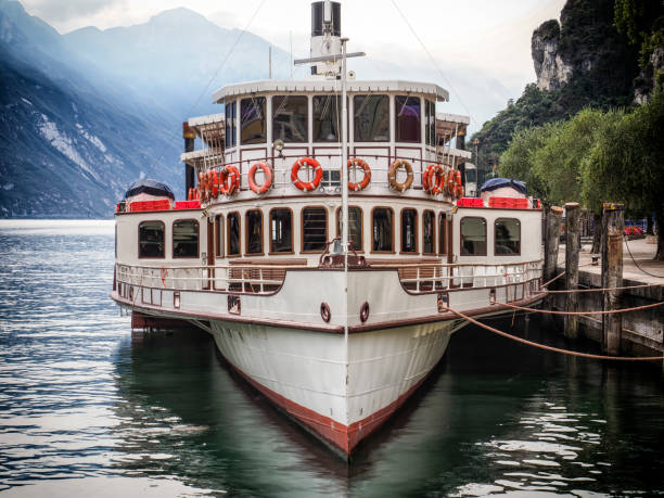 istock Old nautical vessel on Lake Garda 1430804364