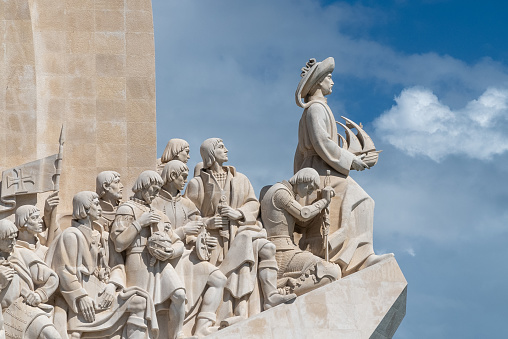 The Monument to the Discoveries, popularly known as Padrão dos Descobrimentos, is a monument built in 1960, on the banks of the Tagus River, in Belém, Lisbon, to commemorate the 500th anniversary of the death of Henry the Navigator
